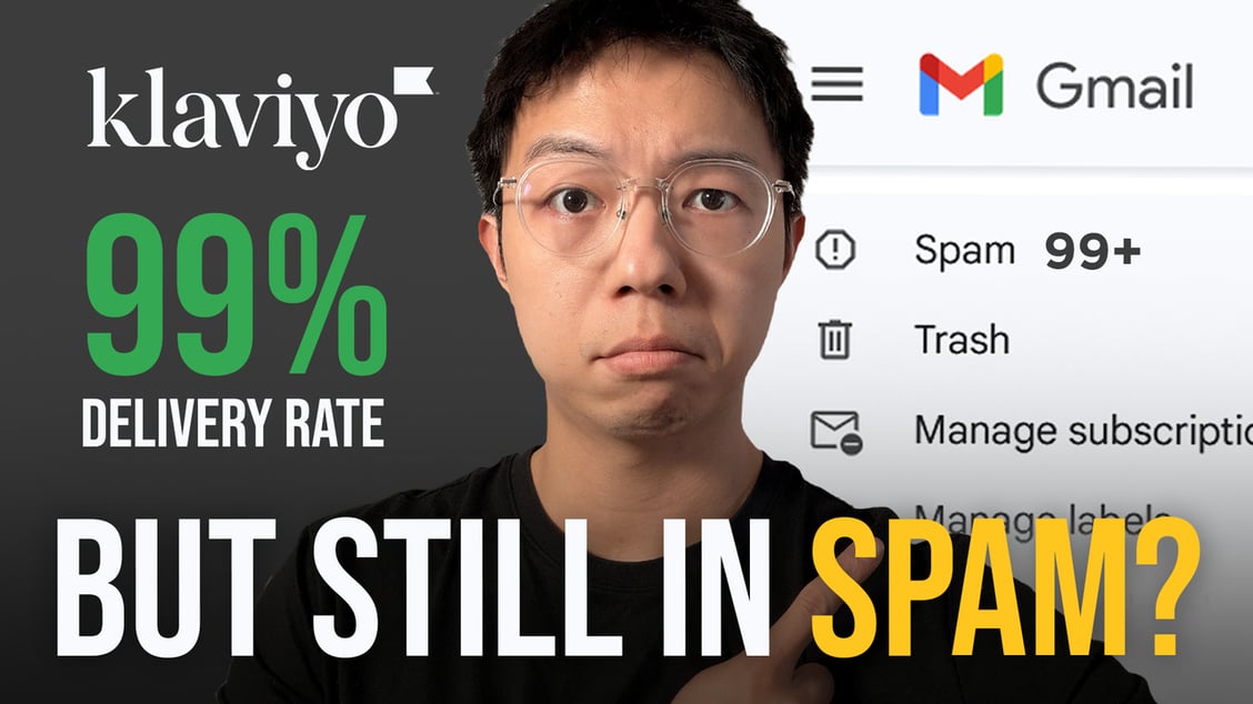 YouTube video thumbnail: Klaviyo 99% delivery rate but still in spam - Gmail deliverability breakdown