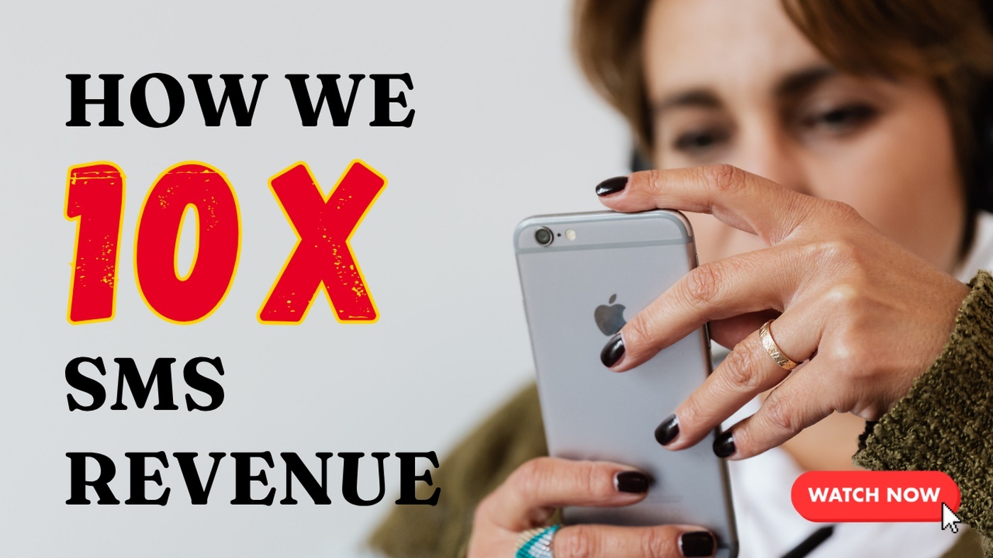 YouTube thumbnail: How we 10x'd SMS revenue for Olivia Jewelry in Q4