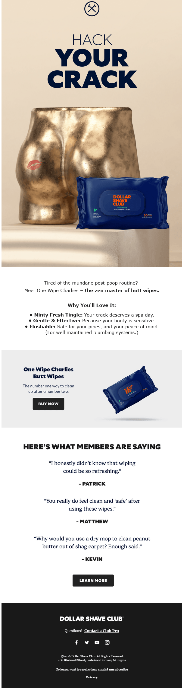 Dollar Shave Club Email 1