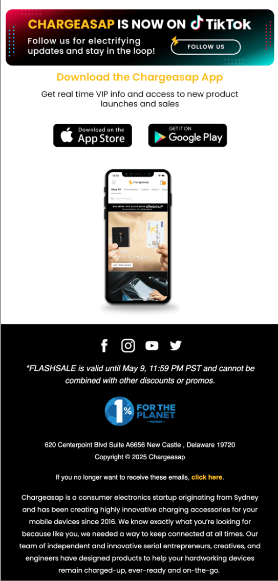 Chargeasap’s Connect Pro campaign